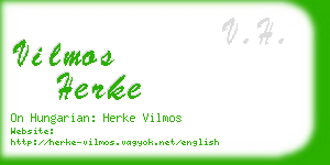 vilmos herke business card